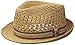 Tommy Bahama Men's Vent Crochet Raffia Fedora, Tea, Small/Medium