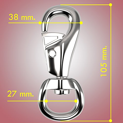 Strongest Hanging Chair/Hammock Chair Swivel Hook Snap - 1000 LB Capacity - Outdoor/Indoor (1000 LB Weight Limit)