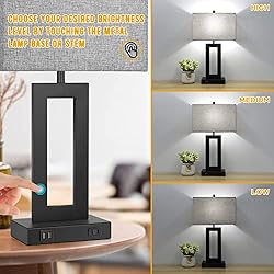 TOBUSA Set of 2 Modern Touch Control Table Lamps
