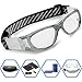 PONOSOON Sports Goggles Glasses for Kids for Basketball Football Volleyball 1812(Transparent Gray)