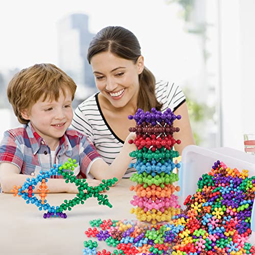 600 Pieces Building Blocks Connect Toys Interlocking Solid Plastic STEM