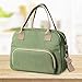 Insulated Cooler Leakproof Reusable Lunch Bag - Lunch Box Tote Bag with Adjustable Shoulder Strap for Women and man Multi-functional Large Capacity (Green)