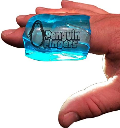 Finger and Toe Cold Gel Ice Pack, by Penguin Fingers.Compression Cold Pack for Fingers and Toes, Arthritis, Gout, Injuries. Cryotherapy Sleeve. Best Prices (Single and Double Packs)