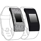 Band Cover for Fitbit Charge 2, Silicone Rubber Sleeve Protect Case Screen Protector Charge 2 Accessory