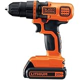 BLACK+DECKER LDX120C 20-Volt MAX Lithium-Ion Cordless Drill/Driver