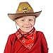 Funny Party Hats Sheriff Costume Hat w/Badge & Bandanna - Costume Accessory