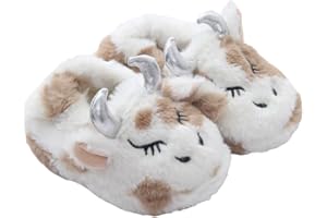 Csfry Girls Slippers Fuzzy Warm Soft Slipper