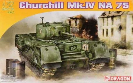 Dragon Models Churchill MK. IV NA 75 Building Kit, 1/72-Scale