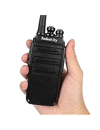 Radioddity GA 2S Radio UHF bidireccional de largo alcance recargable con carga micro USB + auricular acústico con aire + 1 cable de programación gratis, 4 paquetes