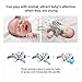 2-Pack Elephant Pacifiers Holder,STAR-FLY Lovely No Toxicity Removable Animals Infant Pacifiers with Plush Animal Toy Baby Newborn Pacifier Orthodontic Nipples.