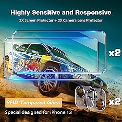 YATWIN [5 in 1 Designed for iPhone 13 Case with 2X