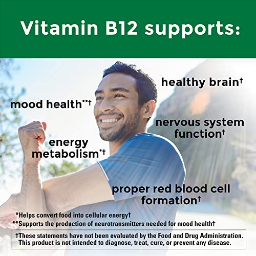 Nature Made Energy B12 1000 mcg, Dietary Supplement for Energy