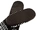 Mens Slipper Fuzzy Socks Fluffy Cozy Soft Warm Winter Fleece Lined Sherpa Comfy Thick Christmas Thermal Socks With Grips (One Pair Black Snowflake)
