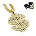 Gold Chain for Men with Dollar Sign Pendant Necklace