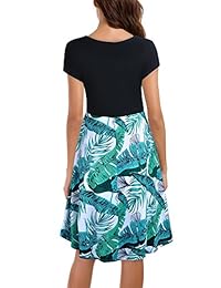 Le Vonfort - Vestido de mujer sin mangas   mangas con estampado floral