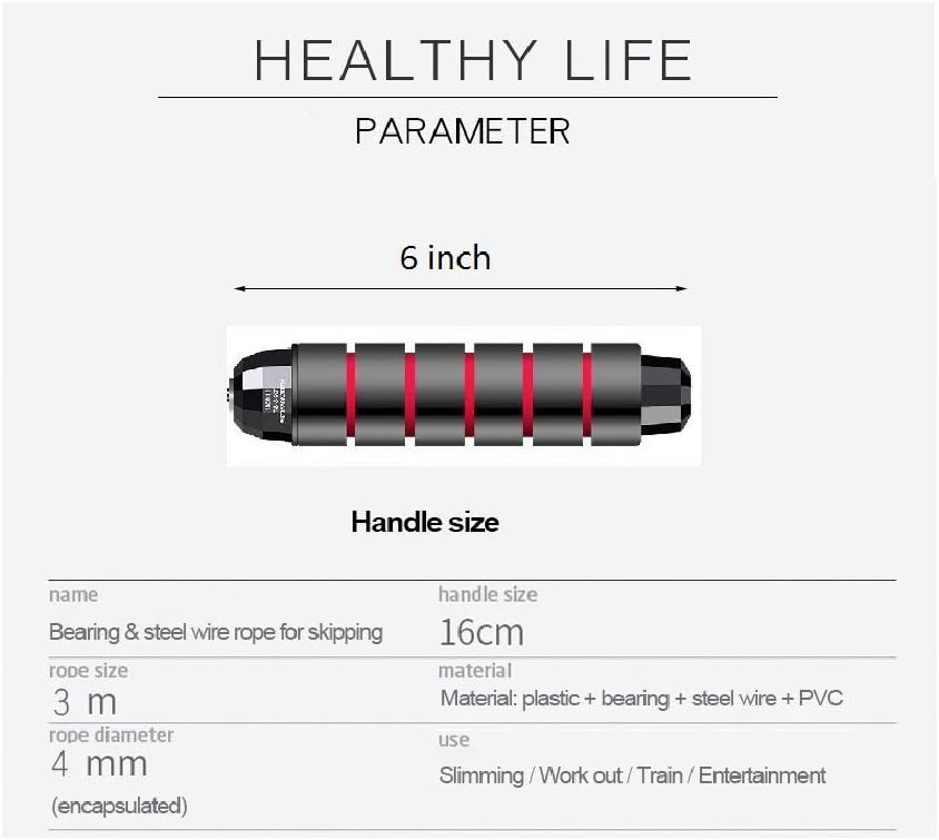 DEGOL Skipping Rope with Ball Bearings Rapid Speed Jump Rope Cable and 6” Memory Foam Handles Ideal for Aerobic Exercise Like Speed Training, Extreme Jumping, Endurance Training and Fitness Gym : Sports & Outdoors