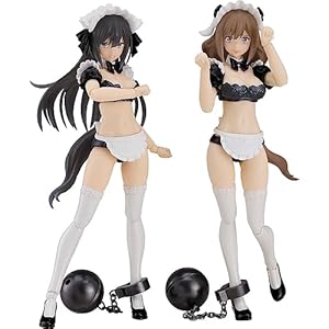 【Amazon.co.jp限定】PLAMAX GP 07 下着素体娘 ラン＆ジェリー メイドVer. セット ノンスケール 組み立て式プラモデル