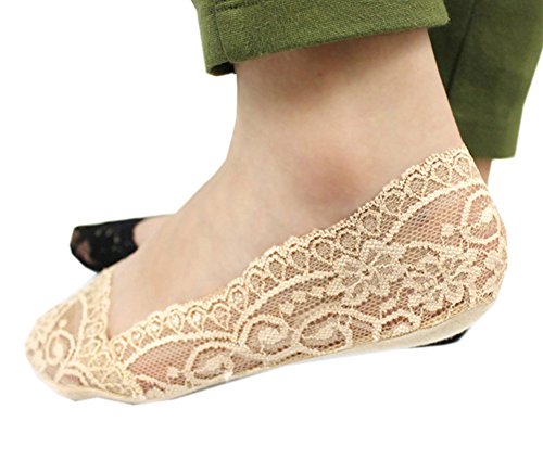 Women s lace non-slip 4-pack no show 2016 new invisible…