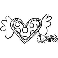 PaintaDoodle 12 x 24 Heart with Wings-Love Painting Kit