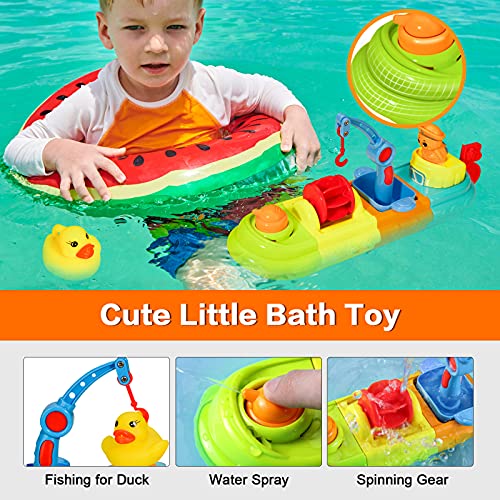 HOMETTER Bath Toys for Toddlers 1236 Months, Little Bath Ducky and