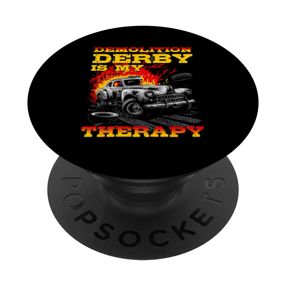 Race Tracks Vehicles Destruction Demolition Derby PopSockets Swappable PopGrip