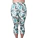 Zerdocean Women's Plus Size Lightweight Printed Capri Leggings style-033 3X