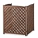 Wood Lattice Air Conditioner Screen (Brown)