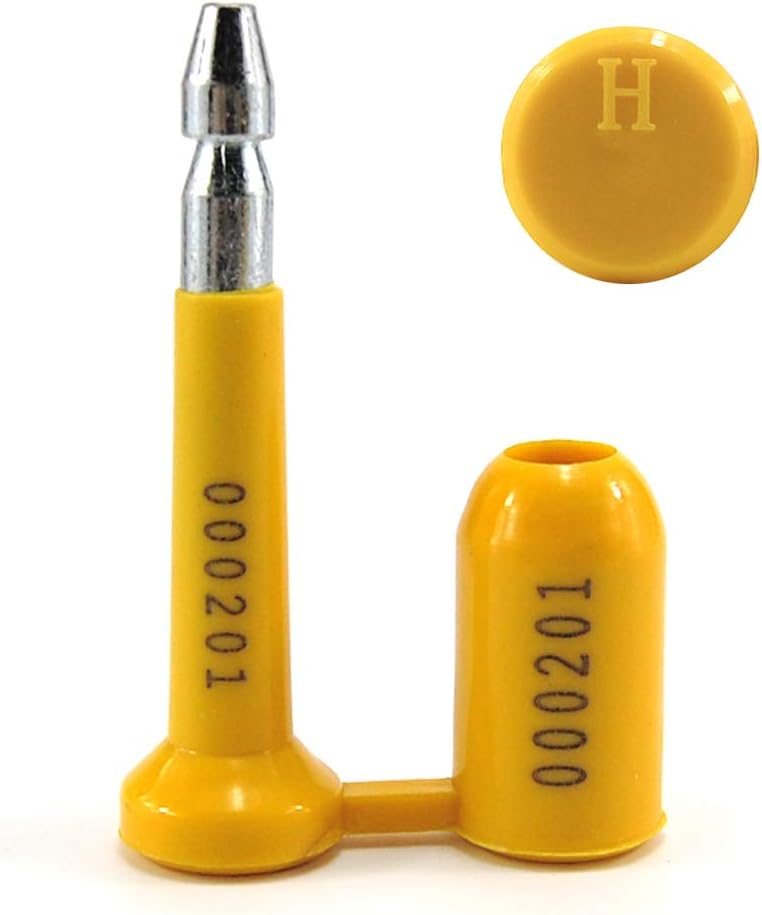 Tracy.L 10 Pcs High Security Bolt Seals ISO C-TPAT Yellow Container Locks