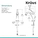 KRAUS KBF-1201ORB Arlo Single Handle Basin Bathroom Faucet with Lift Rod Drain and Deck Plate, Oil Rubbed Bronze