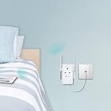 TP-Link TL-WA860RE WiFi Extender N300 with Passthrough Socket UK Plug view 3