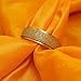 PAURO Women's Stainless Steel Rose Gold Plated Sandblast Finish Lucky Spinner Worry Ring Band 6MM Size 6
