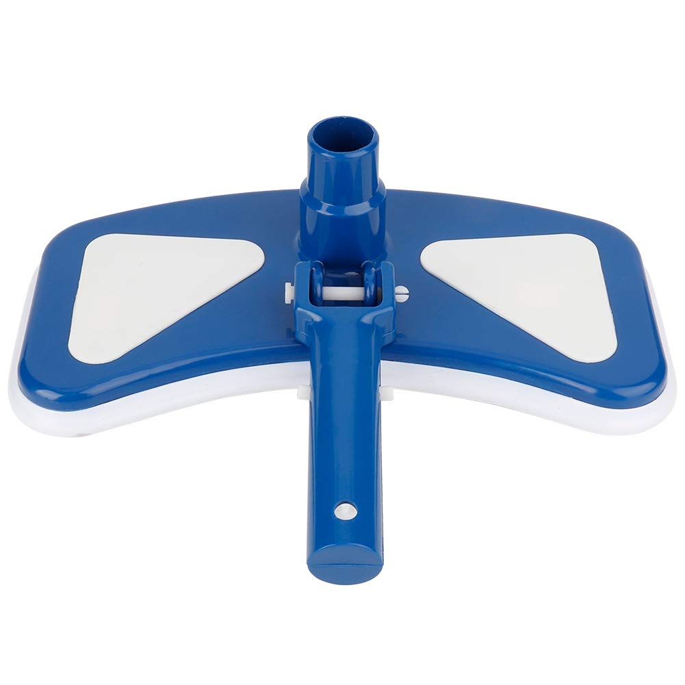 Fdit 12'' Blue and White Swimming Pool Vacuum Head Swivel Suction Vacuum Head Brush Pool Tools