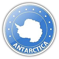 olyaprint Antarctica Map Glossy Vinyl Decal Bumper Sticker 5