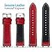 Fullmosa Compatible Apple Watch Band Leather 49mm 46mm 45mm 44mm 42mm 41mm 40mm 38mm for iWatch Ultra2/Ultra/SE/SE2/Series 10/9/8/7/6/5/4/3/2/1,42mm/44mm/45mm/46mm/49mm Red + silver buckle