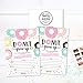 Hadley Designs 25 Donut Birthday Party Invitations, First Baby Shower Invites, Baby's 1st Bday or Gender Reveal, Doughnut Grow Up Children, Themed Supplies, Printed or Fill In the Blank Cards