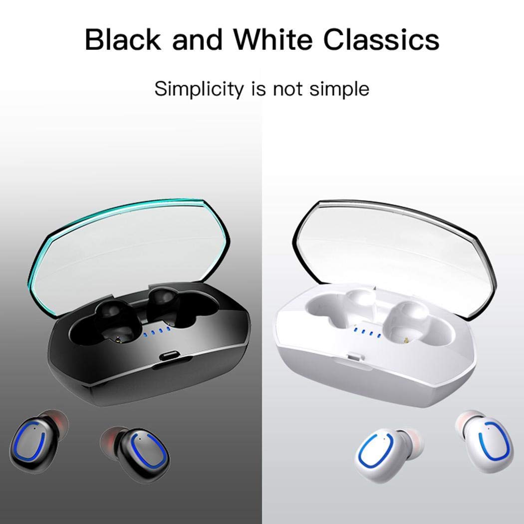 Pinsparkle Bluetooth 5.0 with Charging Bin Binaural Wireless Headset Bluetooth Headsets