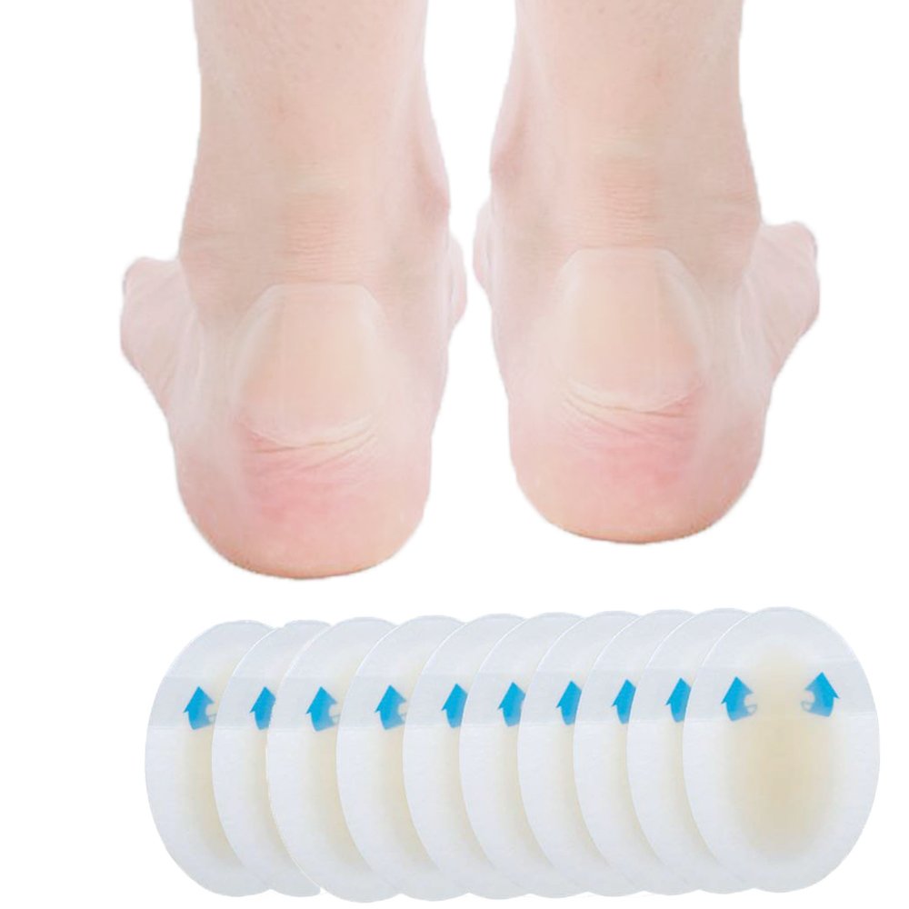 DYKOOK Gel Blister Pads 10Pcs/Pack, Blister Plasters for Heel Protector, Blisters, Corn Pedicure Patch and Guard Skin, Heel Blister