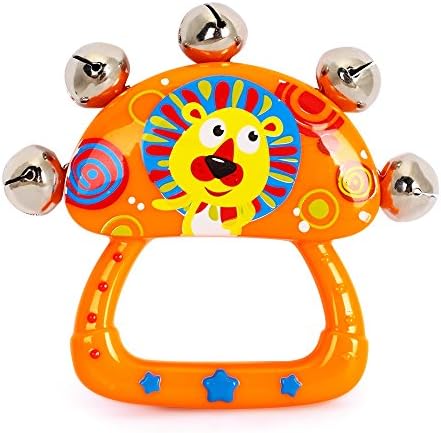 FRIENDLY Hand Bell For Kids Bells With Handle For Baby Early Education (Orange)