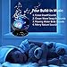 [Wall Adapter Included] Remote Control Ocean Wave Projector 7 Colors Led Night Light with Built-in Music Player for Living Room and Bedroom