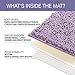 LuxUrux Bathroom Rugs Sets 2 Piece: Quick Dry, Soft Plush Anti-Slip, Super Absorbent. Includes Rectangular (31x20 inches) & U-Shaped Toilet Mat (20x20 inches) | Lavender