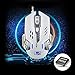 XINMENG XM-326 Wired USB Computer Game Rainbow Breathing Light Mouse, A3050 Chip,4000DPI,6Buttons (White)