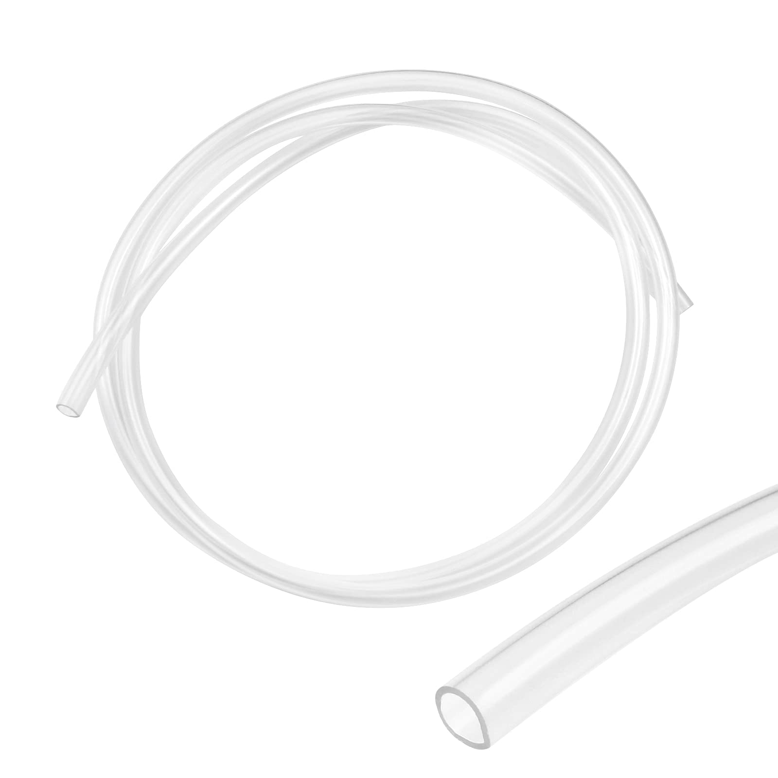 oupados 1 Pcs of 1M PVC Clear Tube Pipe Plastic Flexible Tube Pipe Clear Flexible Oil Hose for Conveying Air and Liquid (I.D 8 mm x O.D 10 mm)