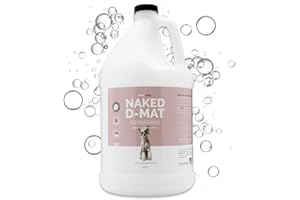 Bark2Basics Naked D-Mat Dog Conditioner, Gallon - Naturally Derived Ingredients, No Fragrance and Color, Gentle, Aids in Detangling, Dematting, and Eliminates Static, No Additives, Professional Grade