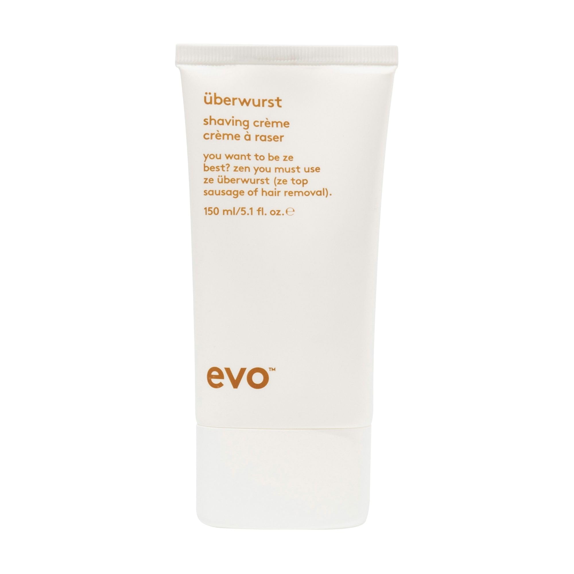 Evo Uberwurst Moisturising Vegan Shaving Cream for Men, Soothing for Sensitive/All Skin Types - Reduces After-Shave Burn - 150 mL