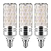 gezee E12 LED Corn Bulbs,15W LED Candelabra Light Bulbs 120 Watt Equivalent, 1500lm, Warm White 3000K LED Chandelier Bulbs, Decorative Candle, 4.1in*2.1in, Non-Dimmable LED Lamp(3-Pack)