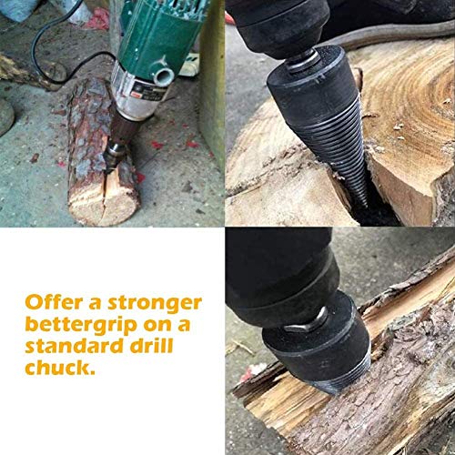 Dciustfhe 4 StüCk 42Mm Holzspalter Bohrer Abnehmbarer Holzspalter Bohrer Brennholz Kindling Splitter für Bohrmaschinen – Bild 4
