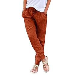 JIOEEH Cargo Pants Women Drawstring Back Elastic