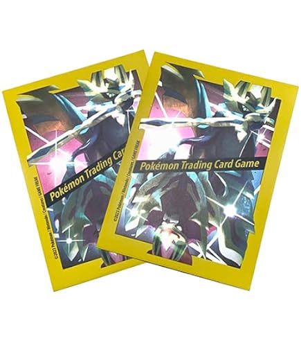 pokemon card sleeves ebay Amazon.com: Pokemon Card Sleeves - Rapid Strike Urshifu (Blue) - (65 Sleeves  Per Pack)