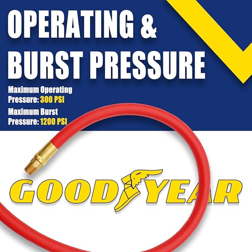 Goodyear 50' x 3/8" Hybrid Air Hose - 300 PSI - Kink photo 8