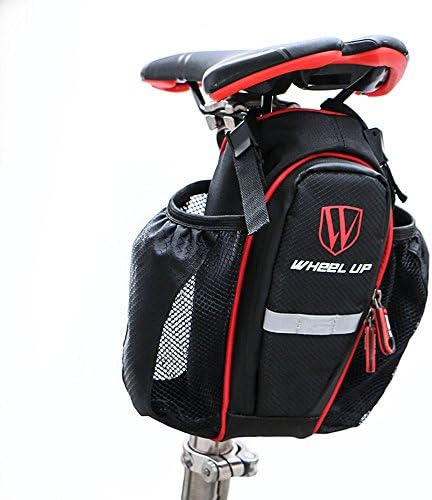 Cycling Saddle Bag Bike Seat Bag With Spare for Double Water Bottle Pouch And Separate Rainproof Cover Folding Bicycle Accessories By SPNRO